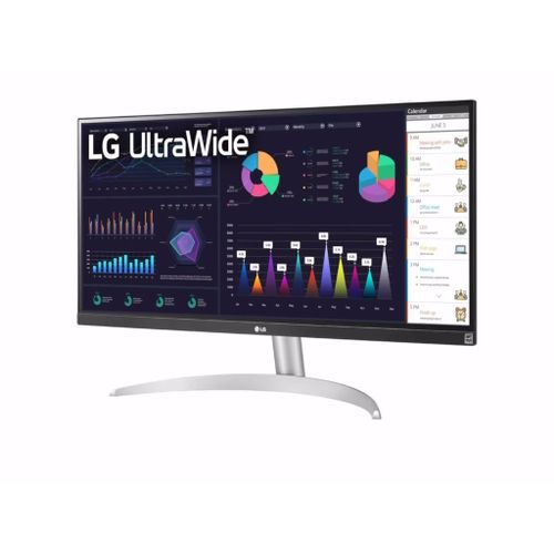 LG 29WQ600-W Monitor 29" IPS 21:9 2560x1080 100Hz 5ms GtG HDMI DP USB C freesync VESA srebrna slika 3