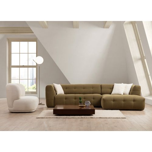 Woody Fashion Kutna garnitura Cady 3 Seater desni - Khaki slika 2