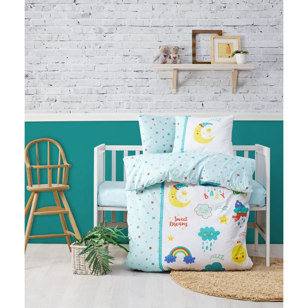 Ranforce Baby Quilt Cover Set Tatlı Rüyalar slika 1