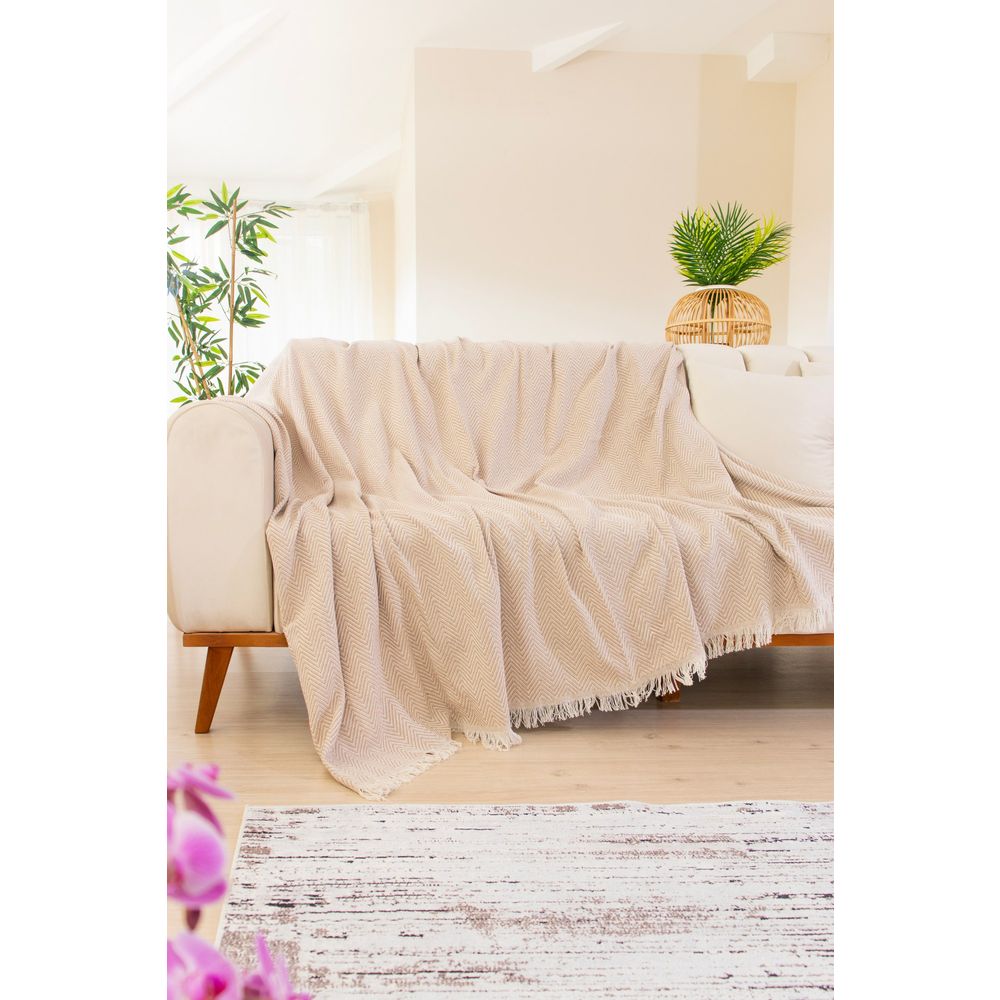 Prekrivač za Sofu Woven Cozy - crna boja slika 1