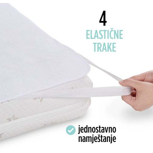 Vodootporna zaštita za dušek Vitapur Baby Protect white 60x120 cm slika 6