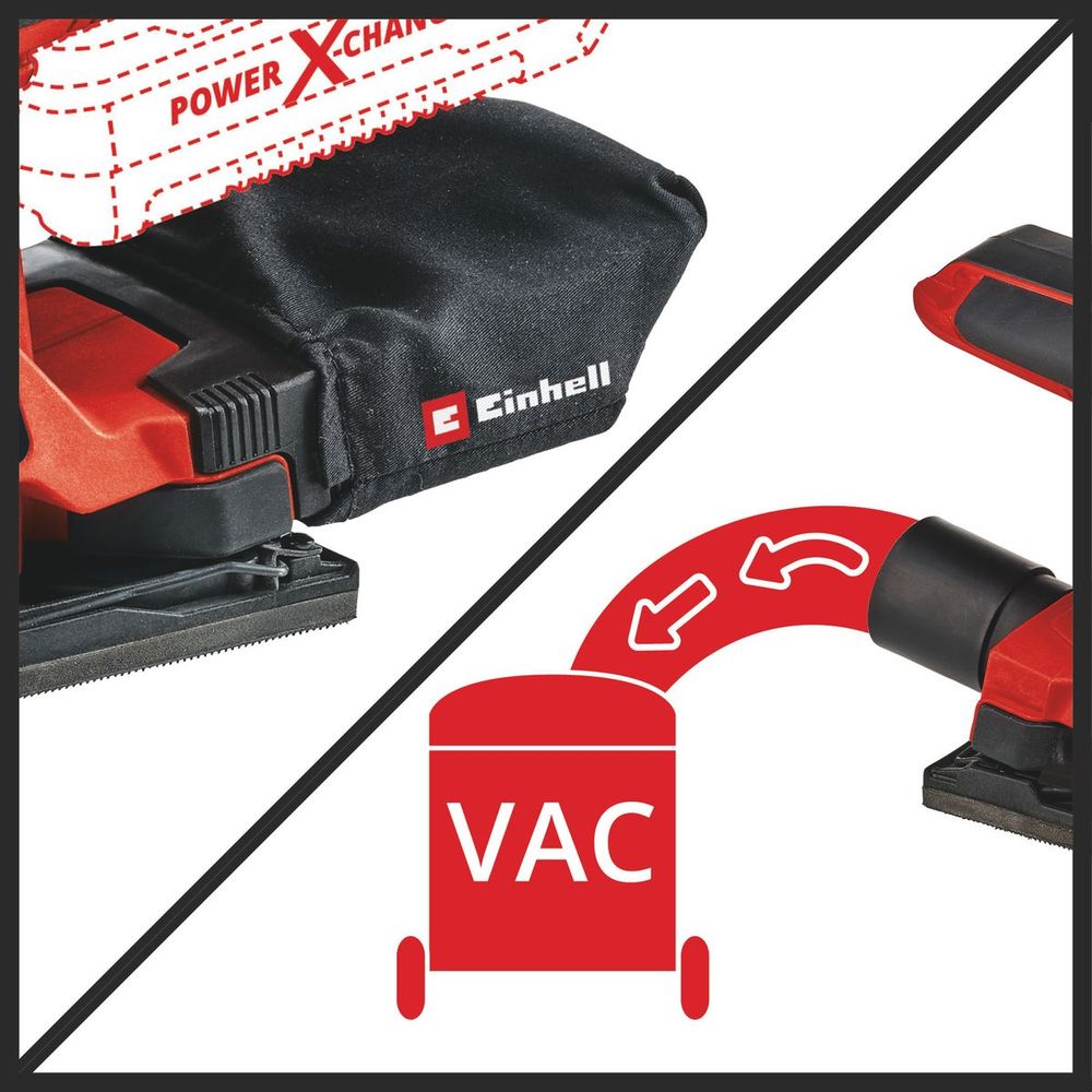 Einhell Akumulatorska vibraciona brusilica TC-OS 18/187 Li Solo slika 3