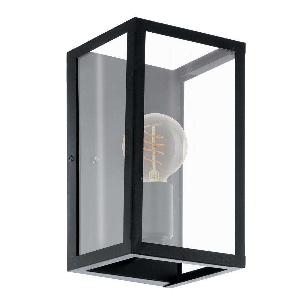 Eglo zidna lampa 'Charterhouse' - crna/staklo slika 1