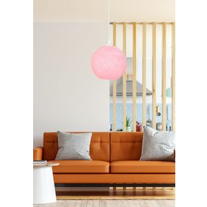 Ručno Rađeni Luster od Jute - PB Pink White