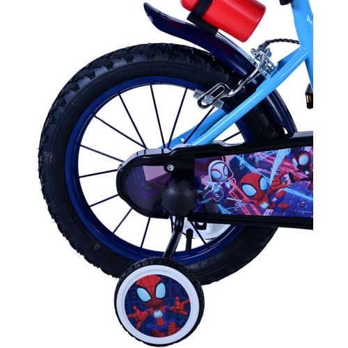 Dječji bicikl Volare Spidey 14" plavi s dvije ručne kočnice slika 3