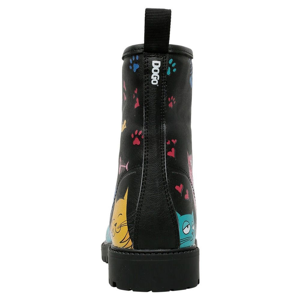 DOGO Duboke čizme Long Boots za ljubitelje mačaka - Crne slika 6