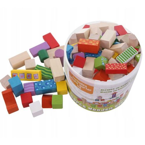 ECO TOYS Drvene kocke 50 kom + razvrstač slika 3