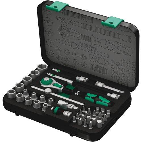 Wera 8100 SA 2 Zyklop set gedora, 1/4", metrički, 42 komada, 05003533001 slika 1