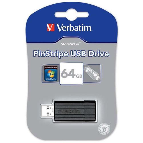 Flash USB 64GB Verbatim 2.0 Pin stripe slika 1