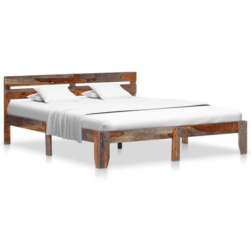 Okvir za krevet od masivnog drva šišama 160 x 200 cm slika 21