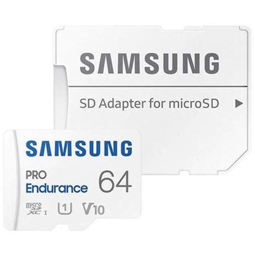 SAMSUNG Memorijska kartica PRO Endurance MicroSDXC 64GB U3 + SD Adapter MB-MJ64KA slika 1