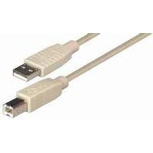 NaviaTec USB 2.0 A plug to B plug 3m beige