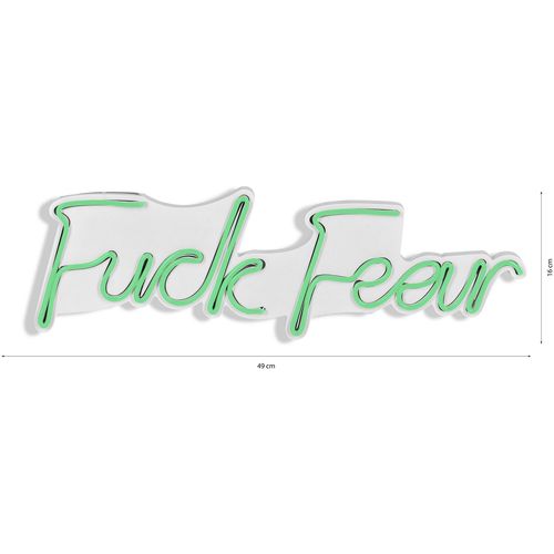 Wallity Ukrasna plastična LED rasvjeta, Fuck Fear - Green slika 8