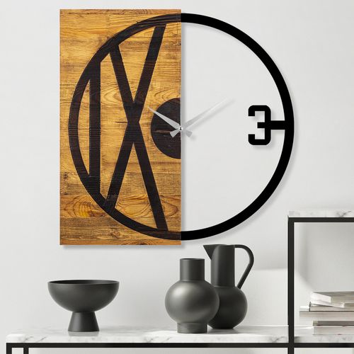 Wallity Ukrasni drveni zidni sat, Wooden Clock 24 slika 1