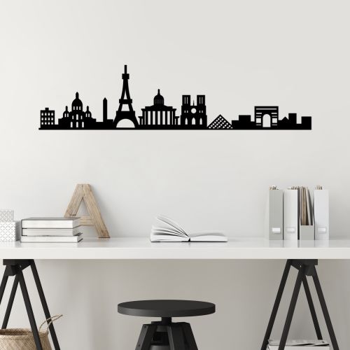 Wallity Metalna zidna dekoracija, Paris Skyline slika 2