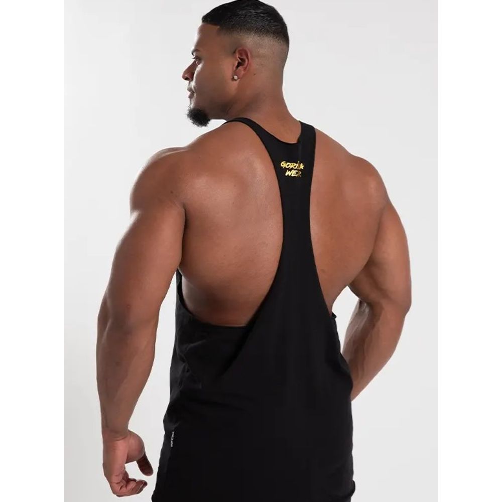 Gorilla Wear MELROSE Stringer Majica, Crno/Zlatna slika 2