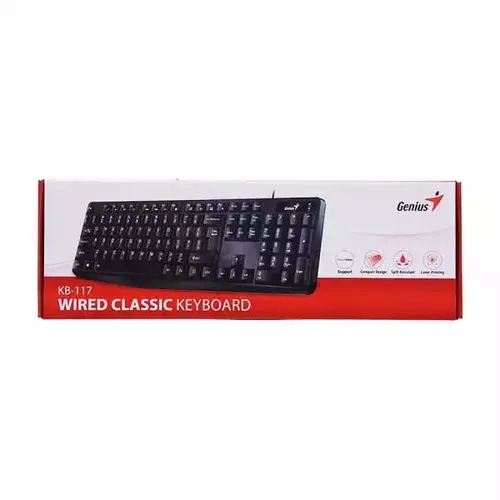 Tastatura Genius KB-117 YU, crna slika 3