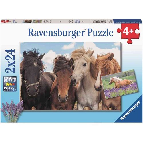 Ravensburger Puzzle konji 2x24kom slika 1