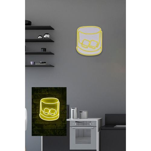 Wallity Ukrasna plastična LED rasvjeta, Whiskey Old Fashioned - Yellow slika 3