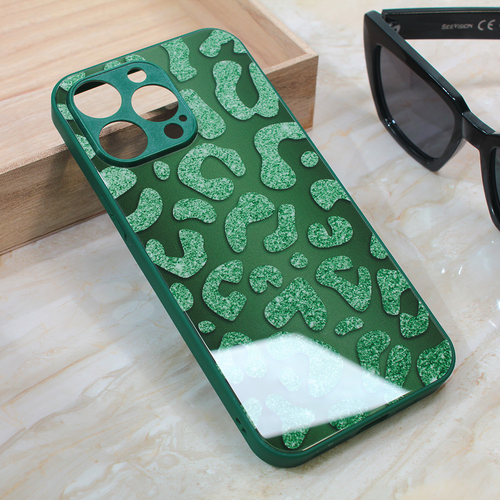 Maska Shiny glass za iPhone 15 Pro Max 6.7 zelena slika 1