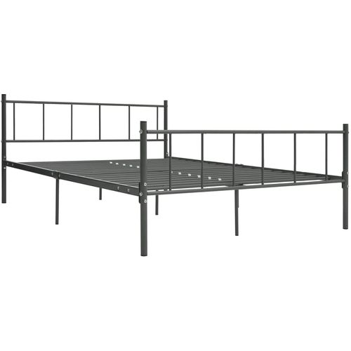 Okvir za krevet sivi metalni 200 x 200 cm slika 14