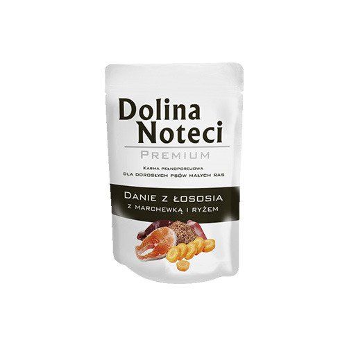 Dolina Noteci Premium Dog Adult Male Rase Losos sa Šargarepom i Braon Pirinčem 300g slika 1