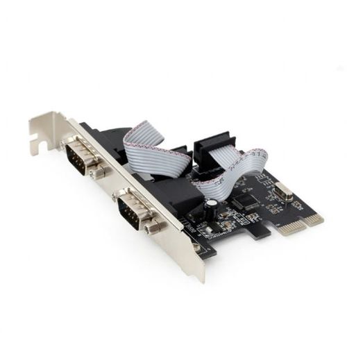 Gembird 2 serial port PCI-Express add-on card, with extra low-profile bracket slika 1