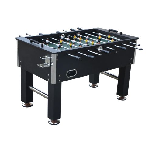 Stol za stolni nogomet Foosball 121 x 61 x 81 - crni slika 1