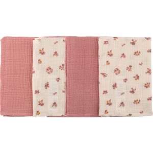 BUBABA BY FREEON tetra krpice muslin 4/1 40x40cm pink/beige 84515