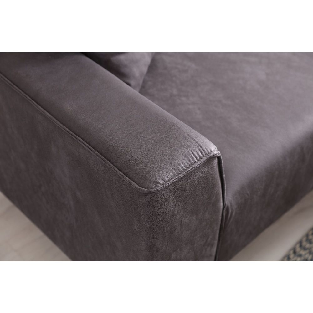 Ugaona Sofa Nova Petra R - boja: antracit slika 4