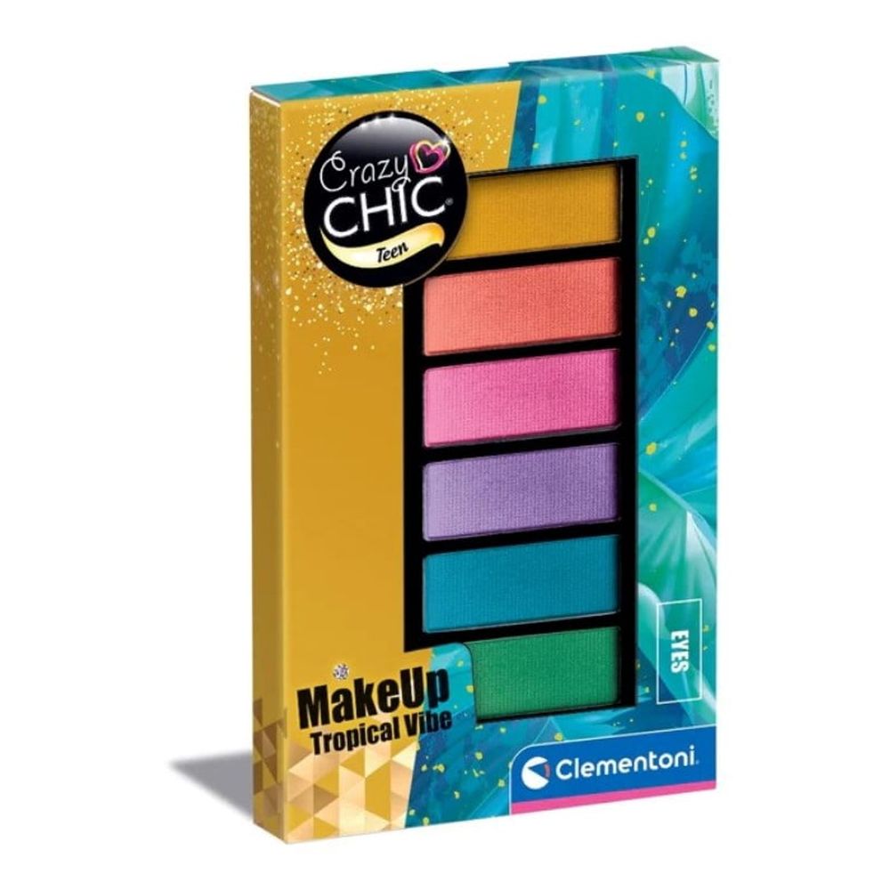 Clementoni CL18794 Crazy Chic Teen Sjene za oči, Tropical Vibe slika 1