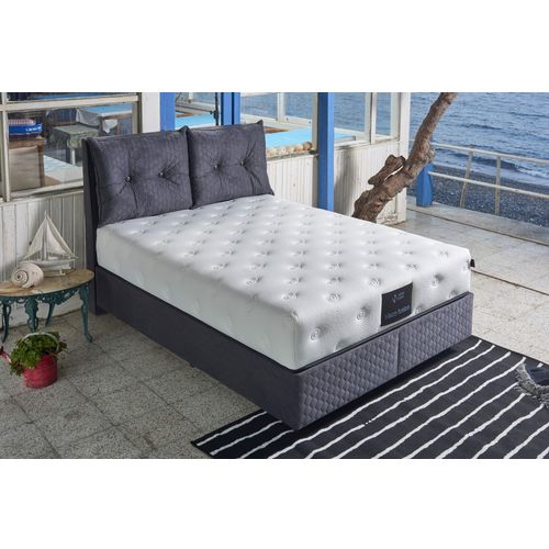 Woody Fashion Madrac, Bijela boja, Visco Fusion 180x200 cm Double Size Memory Foam and Pocket Spring Luxury Soft Mattress slika 1