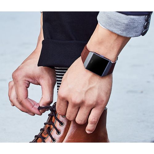 Fitbit FB164LBNVL Ionic, kožni remen Midnight Blue, Large slika 3