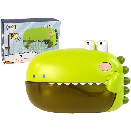 Igračka za kupanje s mjehurićima od sapunice, zeleni dinosaur s baterijama slika 1