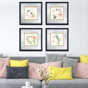 CAM1070052 Multicolor Decorative Framed Painting (4 Pieces)