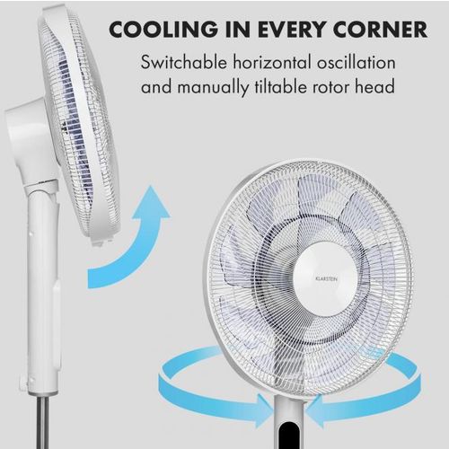 Klarstein Sommerwind stojeći ventilator, Bijela slika 8