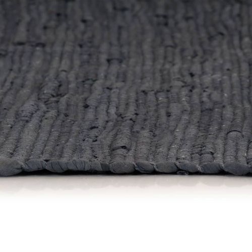 Ručno tkani tepih Chindi od pamuka 160x230 cm boja antracita slika 27
