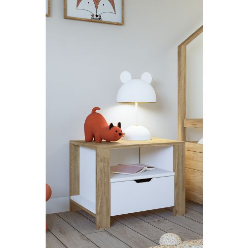 Nisan 1600-025 Light Walnut
White Nightstand slika 1