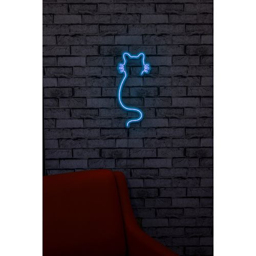 Wallity Ukrasna plastična LED rasvjeta, Cat - Blue slika 3