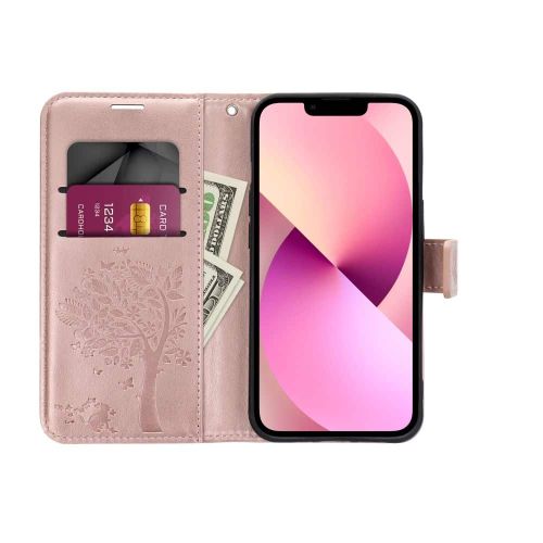 MEZZO Book case za XIAOMI Mi 11 Lite 5G / Mi 11 Lite LTE ( 4G ) / Mi 11 Lite NE tree rose gold slika 4