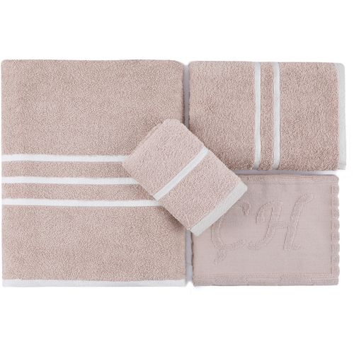 Linda - Cappuccino Cappuccino Towel Set (4 Pieces) slika 3