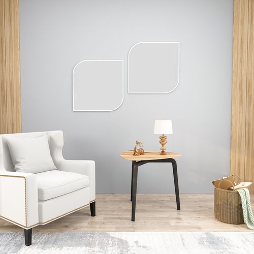 Vero - White White Decorative Chipboard Mirror slika 2