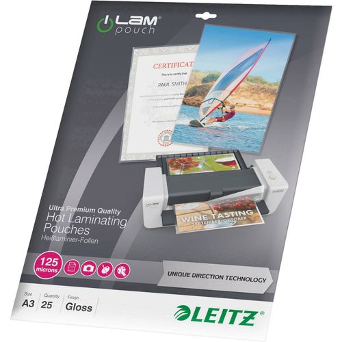 Leitz folija za laminiranje DIN A3 125 micron sjajna  25 St. slika 5