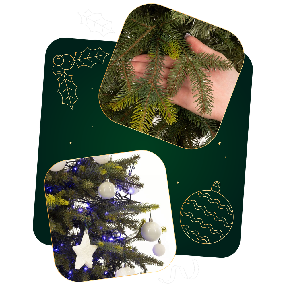 Ct0198 prirodna smreka na deblu 150 cm slika 1