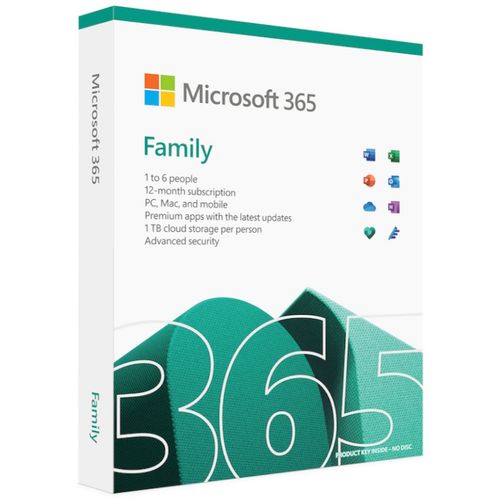 Licenca MICROSOFT Retail Microsoft 365 Family P10  32bit 64bit  English 6 korisnika 1 godina slika 1