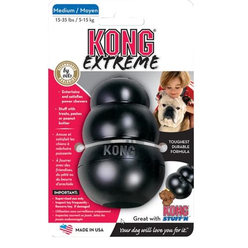 IGRAČKA KONG EXTREME CRNA - fi 5,6cm, V.:8,5cm slika 1