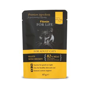 Fitmin For Life Cat Adult Kesica Piletina, hrana za mačke 85g