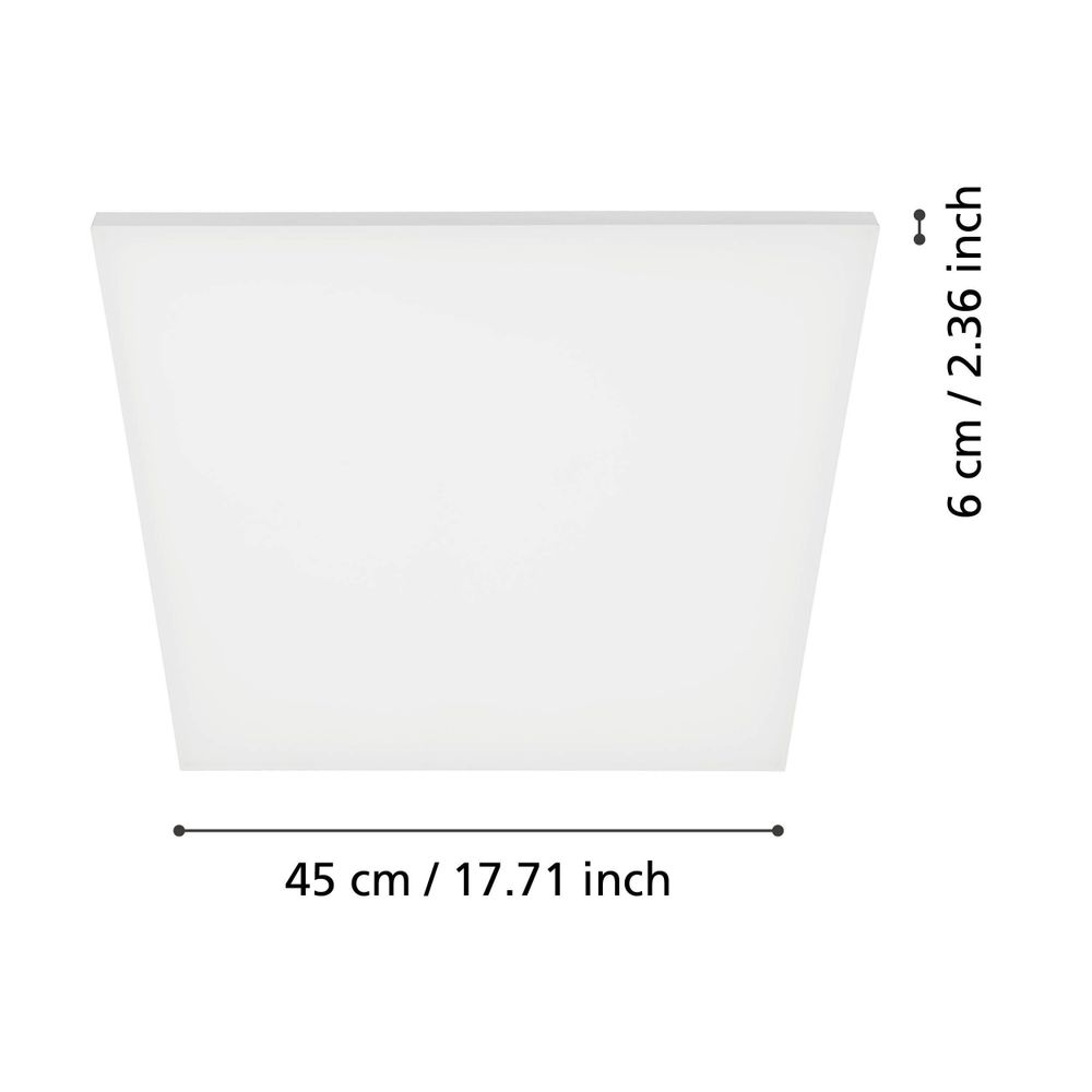 TURCONA Stropna Rasvjeta - LED Panel 450x450mm, Bijela, 4000K slika 3