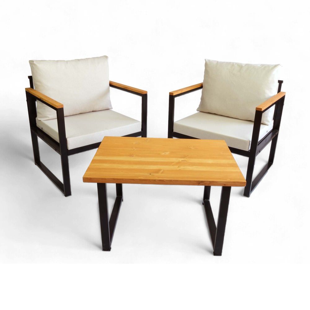 Lounge set CPT5547-75 u bež boji za vrt slika 2