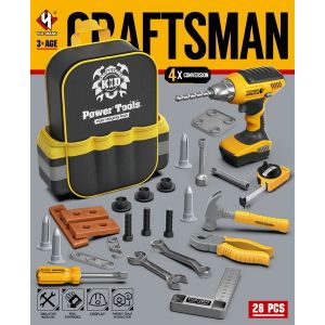 Set alata s ruksakom Craftsman - narančasti